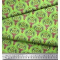 thumbnail image 2 of Soimoi Poly Georgette Fabric Moroccan Damask Print Sewing Fabric Yard 52 Inch Wide, 2 of 3