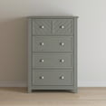 thumbnail image 4 of Child Craft Atwood 42" Interlocking 4-Drawer Chest for Nursery or Bedroom, Chevron Design, Anti-Tip Kit, Lunar Gray, 4 of 8
