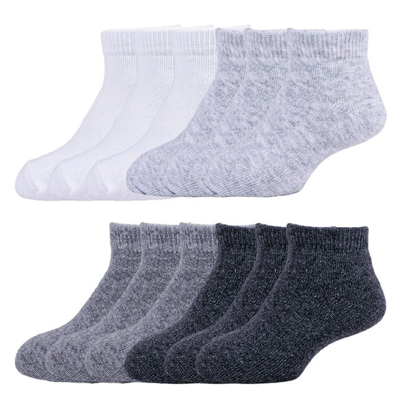 Calcetines Tin Niños Sokkos Algodón Liso 12 Pares Cómodos y Resistentes