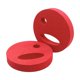 thumbnail image 3 of 2 discos de ejercicio acuático para piscina, resistencia, fitness, flotabilidad, fácil agarre, equipo aeróbico, disco de natación de mano para niños y Rojo, 3 of 8