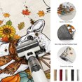 thumbnail image 5 of Round Rugs 4Ft, Thanksgiving Round Area Rug Washable Indoor Throw Carpet, Fall Dog Pumpkin Sunflowers Maple Leaves Soft Non Slip Circle Rug for Kitchen Nursery Room Home Decor Aesthetic, 5 of 8