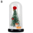 thumbnail image 2 of LED Decorative Lamp Luminous Christmas Tree Glass Cover Night Light Desktop Decoration Gifts for Showcase, 2 of 8