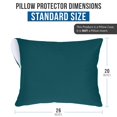 thumbnail image 3 of Protectores de almohada Utopia Bedding impermeables (paquete de 2), color verde azulado, 3 of 8