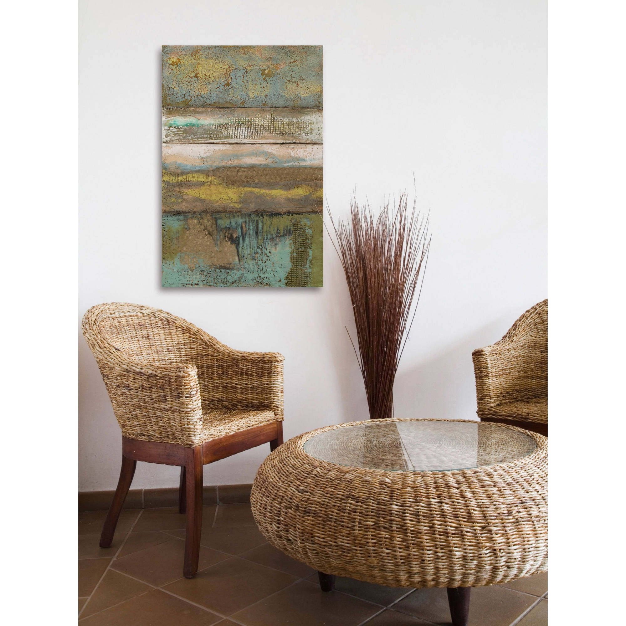 Marmont Hill "Segmented Textures II" Painting Print on Wrapped Canvas