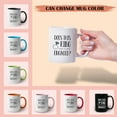 thumbnail image 5 of GIFAMI Personalized Engagement Gifts, Personalized Bridal Shower New Engaged Funny Idea Gift for Newlyweds Couples Him Her Ceramic Coffee Mug (Make Me Look Engaged, 15oz. Orange Accent Mug), 5 of 7