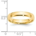 thumbnail image 7 of 14K Yellow Gold 4mm Light Weight Comfort Fit Band Ring Size 4, 7 of 7