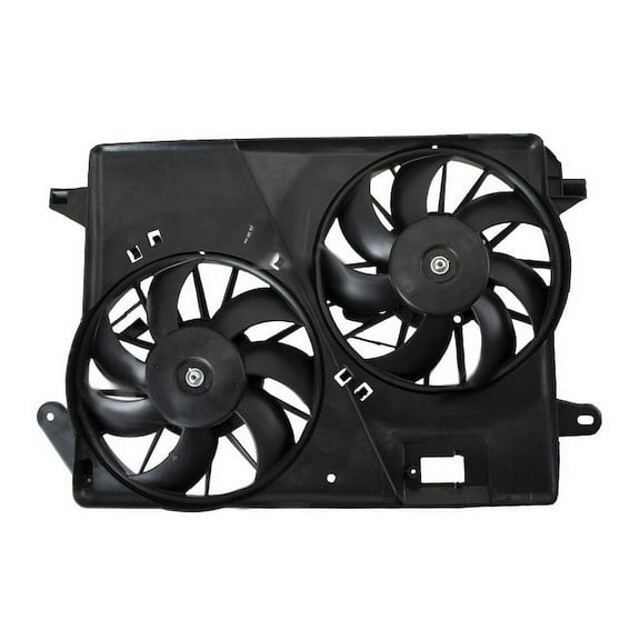 Radiator Fan Assembly - Compatible with 2006 - 2008, 2010, 2012 - 2017, 2019 - 2021 Dodge Charger 2007 2013 2014 2015 2016 2020