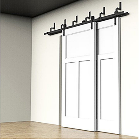 Winsoon 5FT Bypass Door Classic Design Sliding Barn Door Hardware ... - Winsoon 5FT Bypass Door Classic Design Sliding Barn Door Hardware Kit Set,  Smooth and Quiet