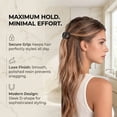 thumbnail image 4 of 2PCS Magnetic Hair Clips, Round Flat Claw Barrettes for Women and Girls, Strong Hold, Comfortable for Driving and Lying Down, 4 of 7