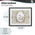 thumbnail image 4 of Stupell Industries Cottage Swan Vignette in Floral Border Black Framed Print Under Glass, 21 x 17, by Arlington Prints, 4 of 8