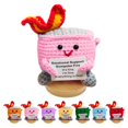 thumbnail image 1 of Emotional Support Dumpster Fire Doll Nordkawa Crochet Pink, 1 of 6