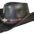 thumbnail image 5 of Cowboy Hat Fashion Wide Brim with Adjustable Chin Strap Costume Accessories Black, 5 of 9
