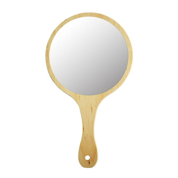 Espejo Cosmético Portátil Perfecl Espejo De Mano De Madera