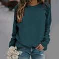 thumbnail image 2 of PENGXIANG Sweat-Shirts Décontractés à Col Rond Manches Longues Coupe Ample Doux Pull Tops Automne Vêtements de Mode, 2 of 7
