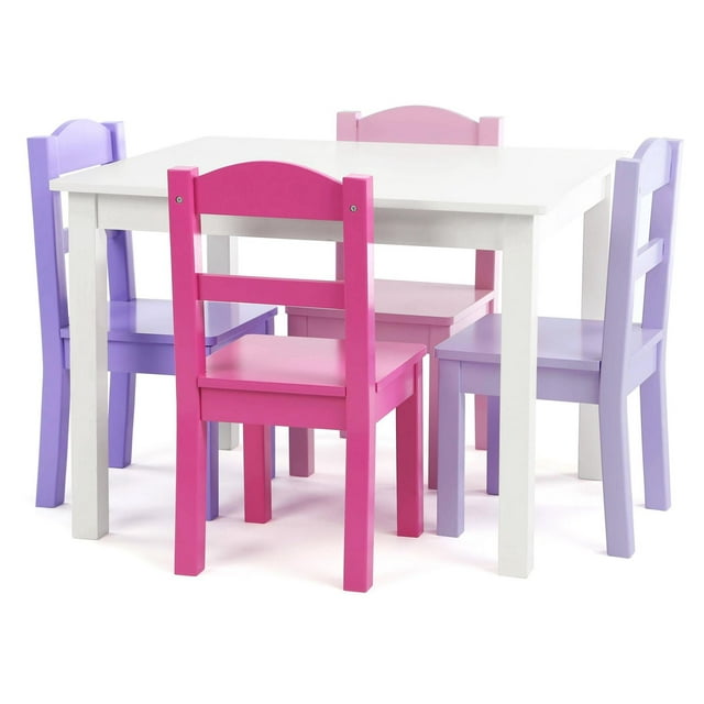Humble Crew Kids Table and Chair Set (4 Chairs Included)