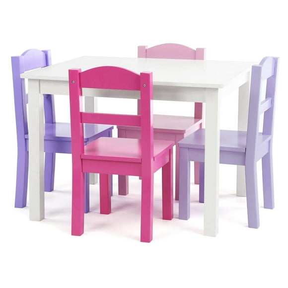 Humble Crew Kids Table and Chair Set (4 Chairs Included)