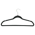 thumbnail image 3 of Simplify 100 Pack Slim Velvet Suit Hangers in Black, 3 of 4