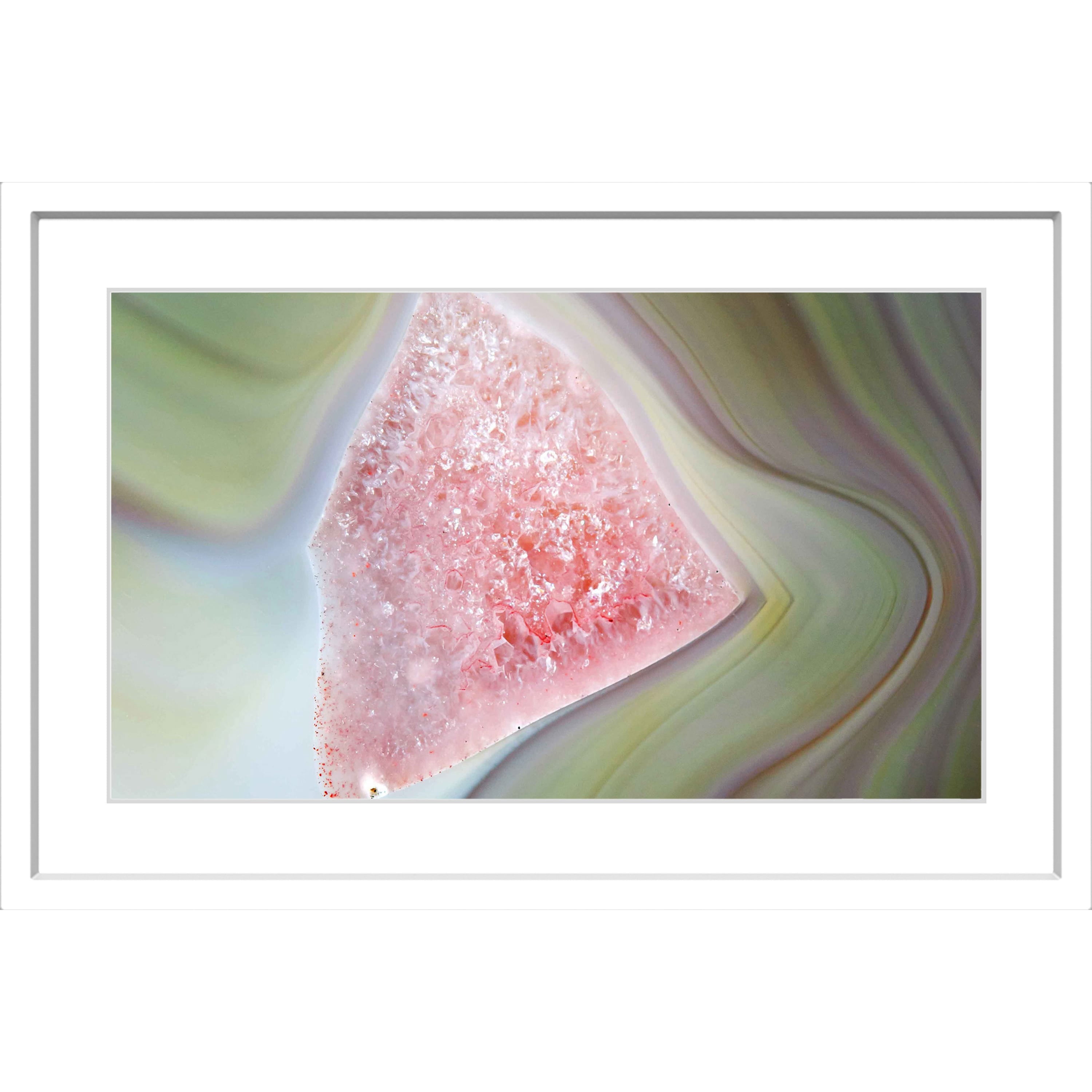 "Pink Grain" Framed Painting Print
