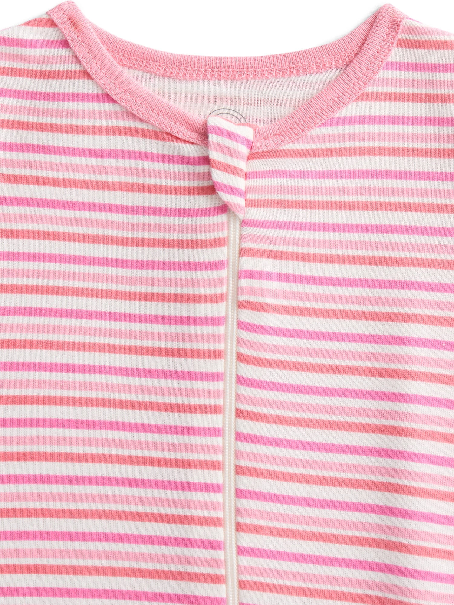 Wonder Nation Organic Cotton Baby Unisex Zip Front Footed Sleep N Play Pajamas, 3-Pack, Sizes Preemie-6/9 Months