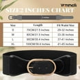 thumbnail image 6 of Vintage Wide Elastic Belt for Women's Dresses Stylish Stretchy Waistband with Oval Gold Buckle, 6 of 6