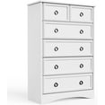 thumbnail image 6 of White Dressers, Modern Tall Chest of Drawers for Bedroom, 6 Drawer Dressers Organizers and Storage for Clothes, 6 of 11