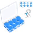 thumbnail image 1 of 6pairs Soft, Reusable, Waterproof Silicone Earplugs, 1 of 5