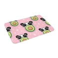 thumbnail image 5 of Salouo Panda Avocado Pattern Outdoor Indoor Sturdy Doormats 16’’×24’’, Anti Fatigue Soft Flannel Thick Door Mat,Non-Slip Rectangle Rug Cushion, 5 of 7