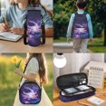 thumbnail image 3 of Bulopur Girls 17 Inch Backpack Set 4 Piece Galaxy Axolotl Print School Bookbag with Lunch Box, Water Bottle Holder and Pencil Case for Elementary, 3 of 8