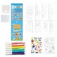 thumbnail image 2 of Halloween Folding Watercolor Art Kit for Student with 8 Coloring Pages, 2 Sticker Sheets, and 6 Watercolor Pens, for Travel Kids Activity, Halloween Party Favors for Student, and, 2 of 6