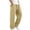 Beige, variant on Ovbmpzd Plus Size Mens Relaxed Fit Cargo Pants Beige Straight-Leg Pants Durable Elastic Waist Men Cargo Pants