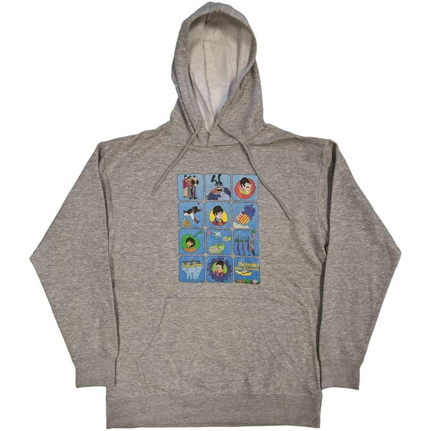 The Beatles - Sudadera Sub Montage para Adultos Unisex (Gris)