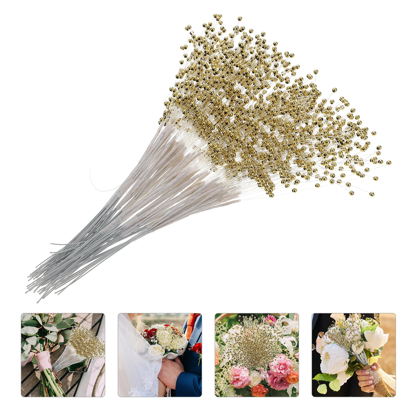  IMIKEYA Pearl Stick Stems Bouquets: 100pcs String Pearls Sticks,  4mm Bead String Garland Pearls String Floral Beaded Sticks Picks for Wedding  Christmas Party Home Decor DIY Crafts : Arts, Crafts 