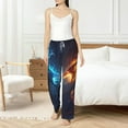 thumbnail image 6 of Lsque Red And Blue Fire Dragon C Print Women's Pajama Pants, Lounge Pant - Comfortable Home Wear,Elastic Waistband, Stylish Design-XX-Large, 6 of 9