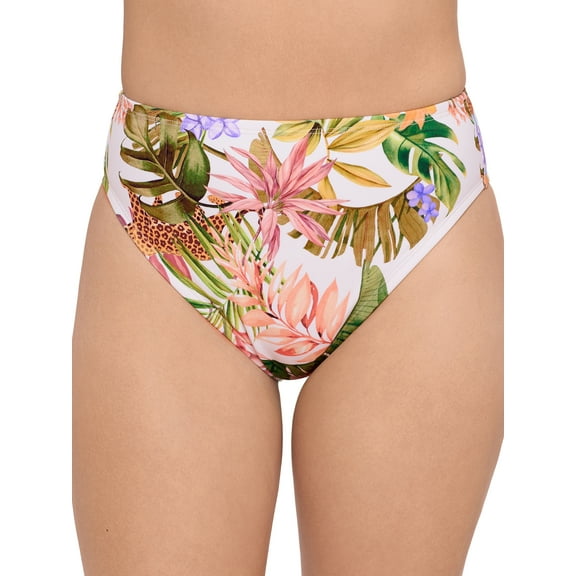 Sofia by Sofia Vergara Women's and Women's Plus Cheeky High Waist Bikini Bottoms, Sizes XS-2X