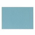 thumbnail image 1 of Fish Scale Cutting Board, Retro Style Diagonal Pattern with Curves and Blue Tone Ombre Shades, Decorative Tempered Glass Cutting and Serving Board, Small Size, Pale Blue and White, by Ambesonne, 1 of 1