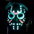 thumbnail image 2 of Máscara aterradora de Halloween LED Jason Horror Zombie Calabaza Máscaras brillantes Disfraz de Halloween Fiesta de disfraces, 2 of 5