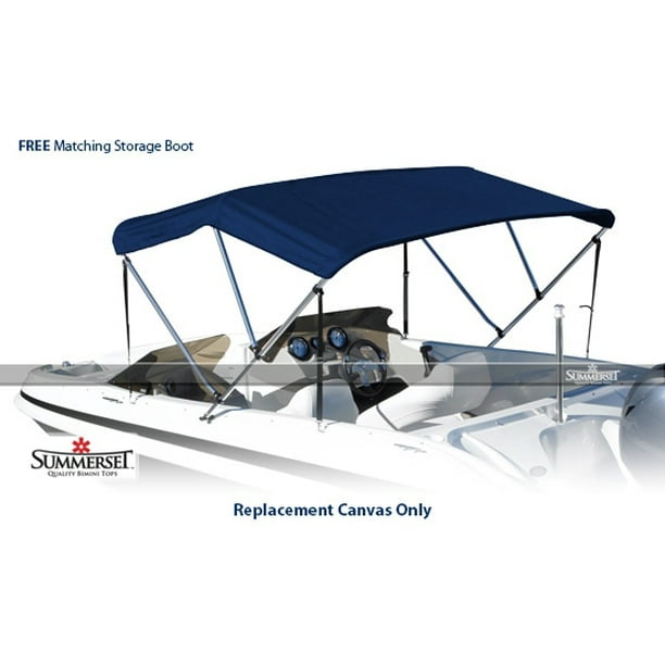 Summerset 3 Bow Bimini Top Boat Cover Replacement Canvas, Waterproof