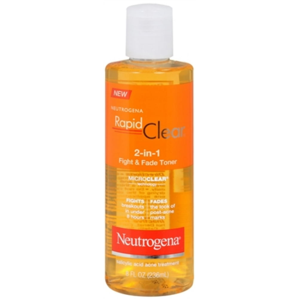 Neutrogena Rapid Clear 2in1 Fight & Fade Toner 8 oz (Pack of 6