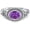 6, variant on East-West Natural Amethyst Promise Ring for Women 8 * 6mm Oval Shaped Healing Amethyst Rings 925 Sterling Silver