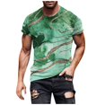 thumbnail image 1 of European And American Round Neck Casual Ethnic Style Retro Printed Short Sleeve T-shirt Top L, 1 of 5