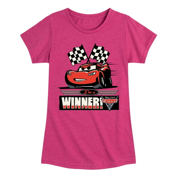 Disney's Cars - I'm A Winner - Toddler And Youth Girls Short Sleeve Graphic T-Shirt