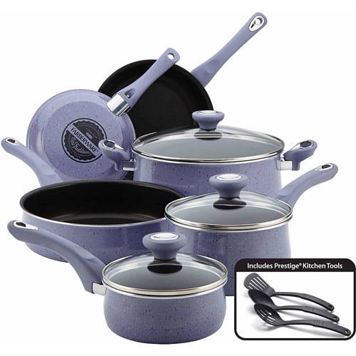 Red Meyer 14383 Farberware New Traditions Speckled Aluminum Nonstick 12-Piece Cookware Set Red Meyer 14383 Farberware New Traditions Speckled Aluminum Nonstick 12-Piece Cookware Set