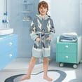 thumbnail image 5 of FORMRS Niños Bathrobe Unisex Hooded Robe Soft Plush Pajamas Sleepwear, Size 4-6T, Cute Animals, 5 of 7
