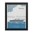 thumbnail image 2 of Passenger list French Line - Compagnie Générale Transatlantique, 1935. Framed Vintage Travel Poster, 2 of 11
