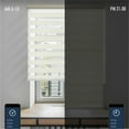 thumbnail image 4 of Yoolax Motorized Zebra Blinds Remote Control Window Shades Light Filtering Smart Blinds Sheer Shading Electric Blinds(80% Shading Beige,23"W x 72"H), 4 of 6