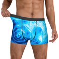 thumbnail image 2 of Kdxio Men's Boxer Briefs with Blue Shell Print - Comfortable and Breathable Underwear for Everyday Wear, 2 of 7