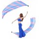 thumbnail image 3 of Juego de Bolas de Lanzamiento Poi Streamer para Danza del Vientre Yinane rojo azul, 3 of 8
