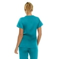 thumbnail image 2 of Medichic Women's Medical Scrubs Top - V-Neck 4-Way Stretch with 3 Pockets - Available in 20+ Colors, 2 of 6