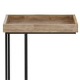 thumbnail image 3 of Allora 18" Industrial Wood C Side Table in Natural Brown, 3 of 7