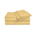 thumbnail image 2 of D.N.G. BEDDINGS Luxury 4 Piece Sheet Set with 8 Inch Deep Pocket 800 Thread Count 100% Egyptian Cotton Stripe Gold Color Cal King Size, 2 of 3